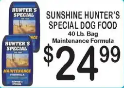 Foodland Sunshine hunter's special dog food offer