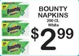 Foodland Bounty napkins offer