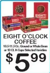 Foodland Eight o'clock coffee offer