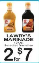 Foodland Lawry's marinade offer