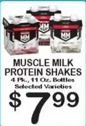 Foodland Muscle Milk Protein Shakes offer