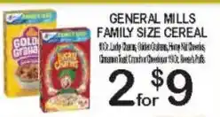Foodland General mills family size cereal offer