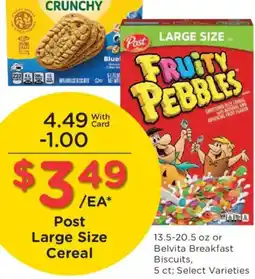 Dillons Post Large Size Cereal offer