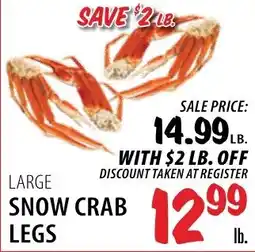 Karns Large Snow Crab Legs offer