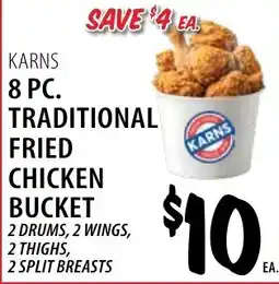 Karns Karns traditional fried chicken bucket offer