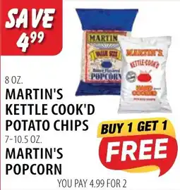 Karns Martin's kettle cook'd potato chips offer