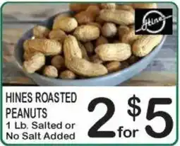Foodland Hines roasted peanuts offer