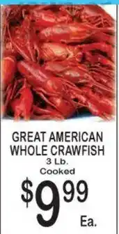 Foodland Great American whole crawfish offer