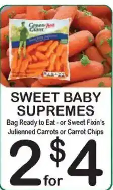 Foodland Green Giant Sweet Baby Supremes offer