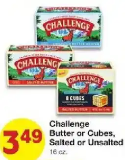 United Supermarkets Challenge butter or cubes, salted or unsalted offer
