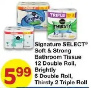 Signature SELECT Soft & Strong Bathroom Tissue
