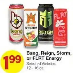 United Supermarkets Bang, Reign, Storm, or FLRT Energy offer