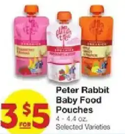 United Supermarkets Peter Rabbit Baby Food Pouches offer