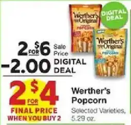 United Supermarkets Werther's Popcorn offer