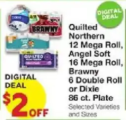 United Supermarkets Quilted Northern, Angel Soft, Brawny offer
