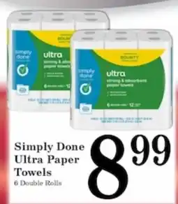 Harvest Foods Simply Done Ultra Paper Towels offer