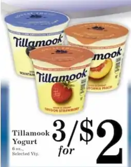 Harvest Foods Tillamook Yogurt offer