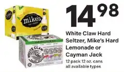 Coborn's White Claw Hard Seltzer, Mike's Hard Lemonade or Cayman Jack offer