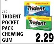 Karns Trident pocket pack chewing gum offer