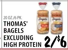 Karns Thomas' bagels excluding high protein offer