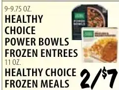 Karns Healthy Choice frozen meals offer