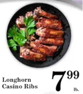 Longhorn casino ribs