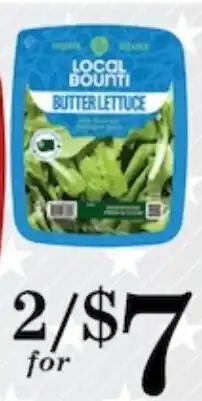 Harvest Foods Local Bounty butter lettuce offer