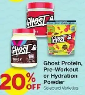 Ghost Protein, Pre-Workout or Hydration Powder