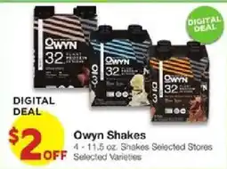 United Supermarkets Owyn Shakes offer
