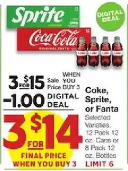 United Supermarkets Coca-Cola Coke, Sprite, or Fanta offer
