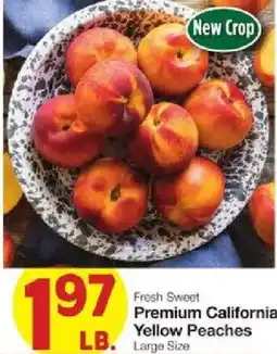 United Supermarkets Fresh Sweet Premium California Yellow Peaches offer