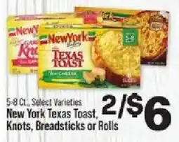 IGA New York Texas Toast, Knots, Breadsticks or Rolls offer