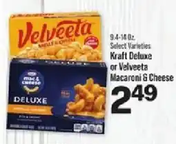 IGA Kraft Deluxe Macaroni & Cheese or Velveeta Macaroni & Cheese offer