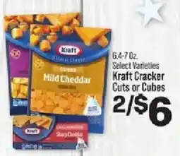 IGA Kraft cracker cuts or cubes offer