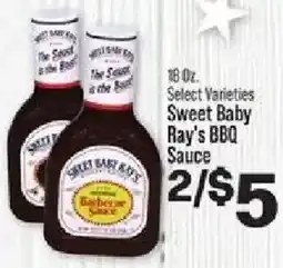 IGA Sweet Baby Ray's BBQ Sauce offer