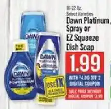IGA Dawn Platinum Dish Soap offer