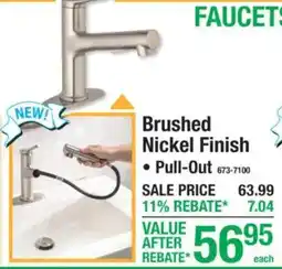 Menards Brushed Nickel Finish Pull-Out offer