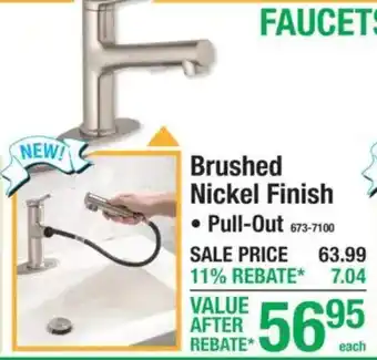 Brushed Nickel Finish Pull-Out