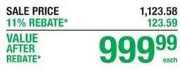 Menards 11% rebate offer