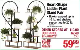 Menards Heart-Shape Ladder Plant Stand Pair offer