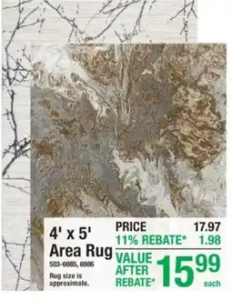 Menards Area Rug offer