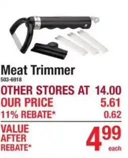 Menards Meat Trimmer offer