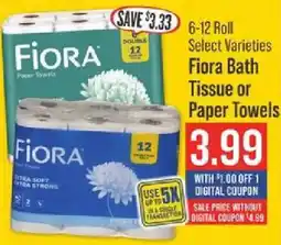 IGA Fiора Bath Tissue or Paper Towels offer