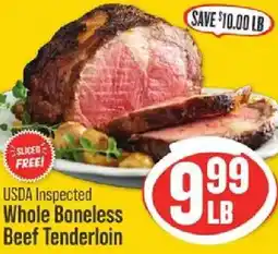 IGA Usda Inspected Whole Boneless Beef Tenderloin offer