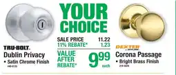 Menards Tru-bolt dublin privacy offer