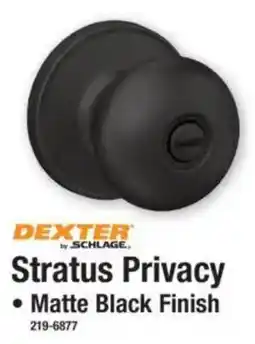 Menards Dexter by Schlage Stratus Privacy offer