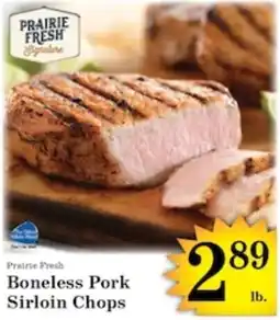 Harvest Foods Prairie Fresh Boneless Pork Sirloin Chops offer