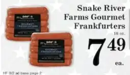 Harvest Foods Snake River Farms Gourmet Frankfurters offer