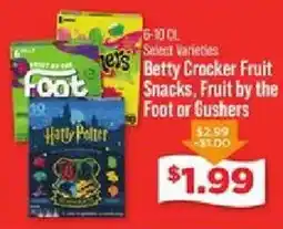 IGA Betty Crocker Fruit Snacks, Fruit by the Foot or Gushers offer