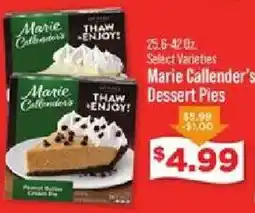 IGA Marie Callender's Dessert Pies offer